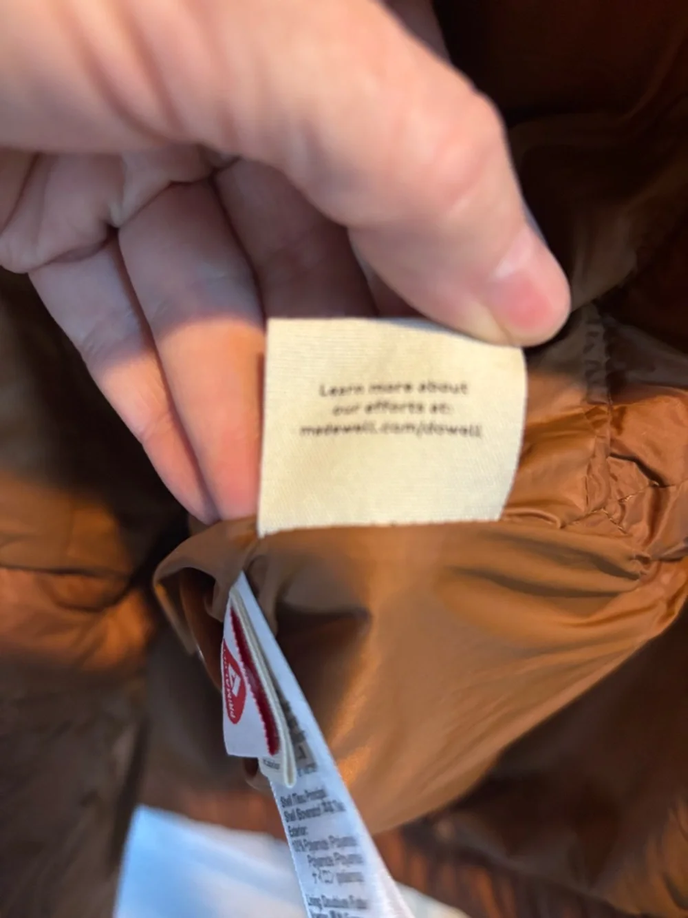 Madewell Quilted Button-Front Jacket.  NWOT size L - Picture 8 of 9